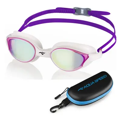 AQUA SPEED Unisex's Swimming Goggles Vortex Mirror&Case Pattern