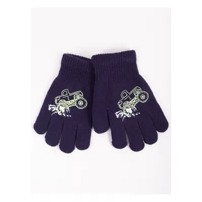 Yoclub Kids's Gloves RED-0012C-AA5A-020 Navy Blue