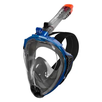 AQUA SPEED Kids's Full Face Diving Mask Drift Navy Blue/Black Pattern