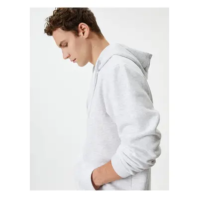 Koton Hooded Sweatshirt Kangaroo Pocket Detailed Long Sleeve