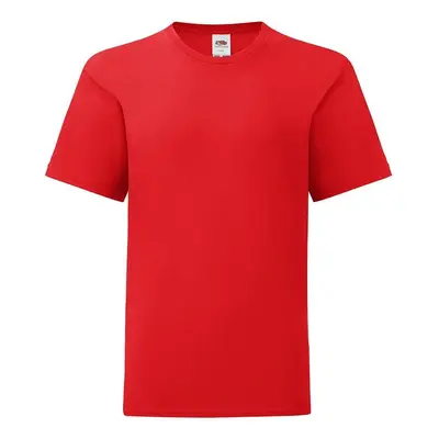 Red children's t-shirt in combed cotton Fruit of the Loom