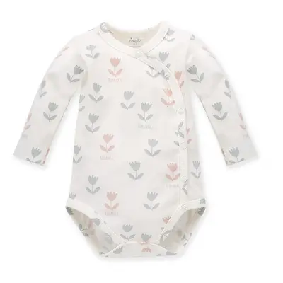 Pinokio Kids's Romantic Buttoned Bodysuit Ecru/Print