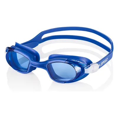 AQUA SPEED Unisex's Swimming Goggles Marea Navy Blue Pattern