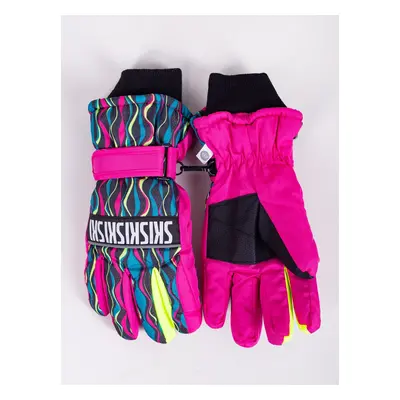 Yoclub Kids's Children's Winter Ski Gloves REN-0243G-A150