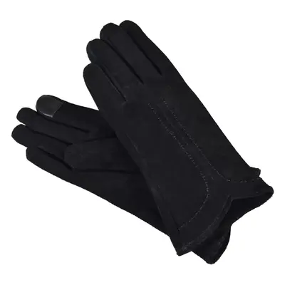 Semiline Woman's Women Suede Antibacterial Gloves P8215