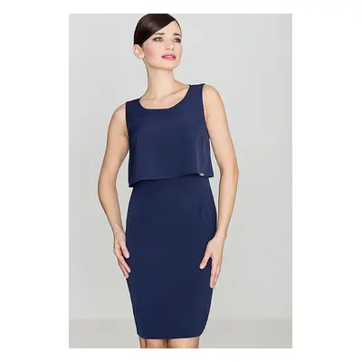 Lenitif Woman's Dress K388 Navy Blue