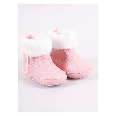 Dětské zimní boty Yoclub Yoclub_Velcro_Strappy_Girls'_Boots_OBO-0185G-0500_Pink