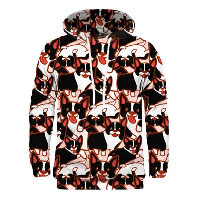 Mr. GUGU & Miss GO Unisex's Hoodie Kangaroo H-K2028