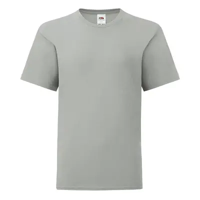 Grey children's t-shirt in combed cotton Fruit of the Loom