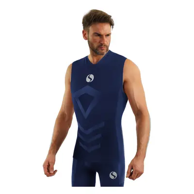 Sesto Senso Man's Thermo Tank Top CL38 Navy Blue