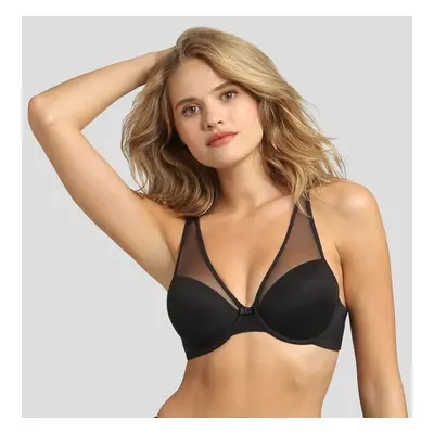 Černá dámská vyztužená podprsenka s kosticemi Dim GENEROUS INVISIBLE UNDERWIRE PADDED BRA