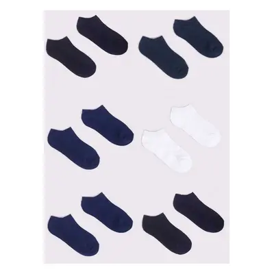 Yoclub Kids's Boys' Ankle Thin Cotton Socks Basic Plain Colours 6-Pack SKS-0027C-0000-004