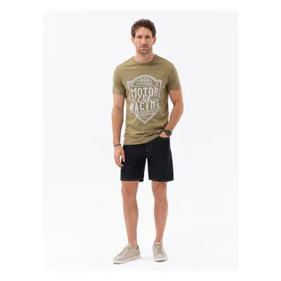 Ombre Men's printed cotton t-shirt