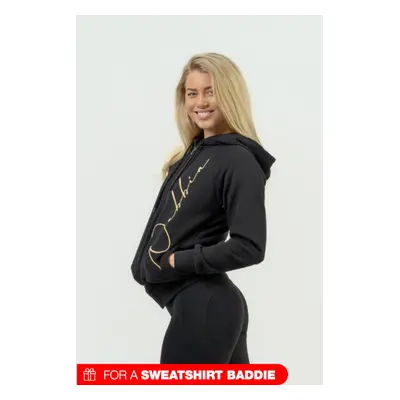 NEBBIA Women's sports hoodie INTENSE Signature Gold/gold