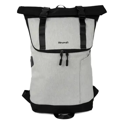 Himawari Unisex's Backpack Tr23093-1 Black/Light Grey