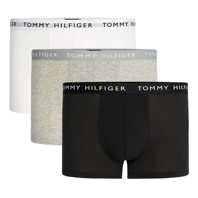 Sada tří pánských boxerek v bílé, šedé a černé barvě Tommy Hilfiger U - Pánské