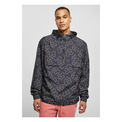 Květina AOP Pull Over Jacket blackflower