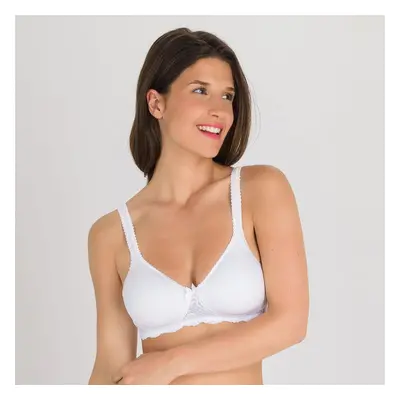 Bílá dámská podprsenka bez kostic Playtex Flower Elegance Spacer Soft Cup Bra