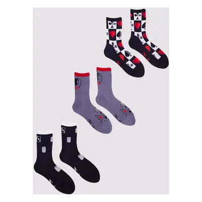 Yoclub Man's Men's Socks 3-Pack SKA-0071F-AA00-001