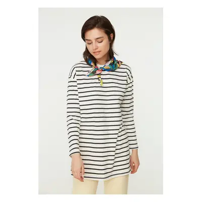 Trendyol Black Striped Knitted Tunic