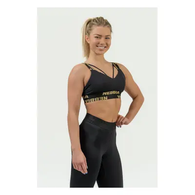 NEBBIA Women's Reinforced Sports Bra INTENSE Iconic Gold/gold