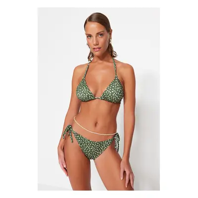 Trendyol Polka Dot Triangle Tie Triangle Bikini Set