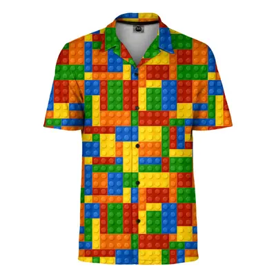 Mr. GUGU & Miss GO Unisex's Blocks Shirt Sh-Man-Sht2062