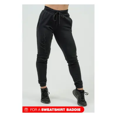 Dámské tepláky Nebbia Intense Women's High-Waist Joggers Signature Black