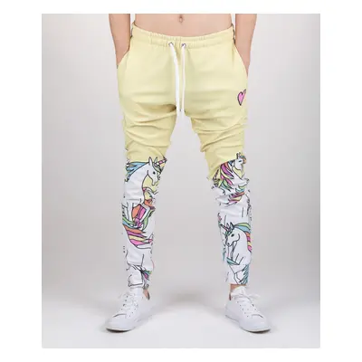 Pánské tepláky Aloha From Deer Aloha_From_Deer_Unicorn_Sweatpants_SWPN-PC_AFD172_Yellow