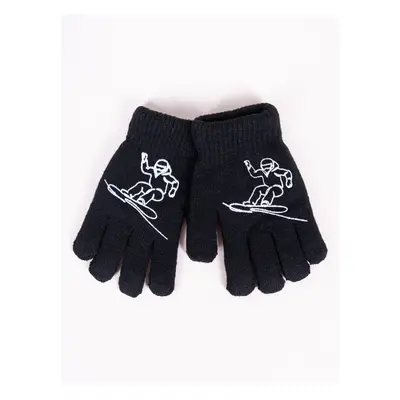 Yoclub Kids's Gloves RED-0200C-AA5A-001