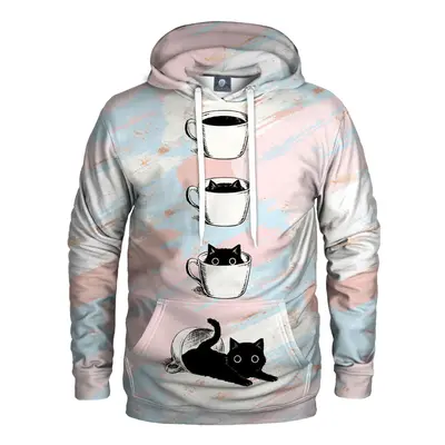 Aloha From Deer Unisex's Black Catfee Hoodie H-K AFD658