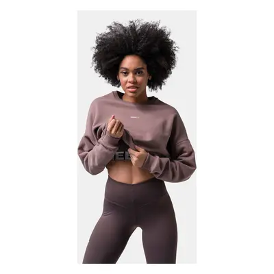 Dámská mikina Nebbia Loose Fit Sweatshirt "Feeling Good" brown M/L