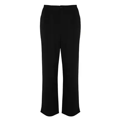 Trendyol Black Wide Leg Loose Fabric Baggy Trousers