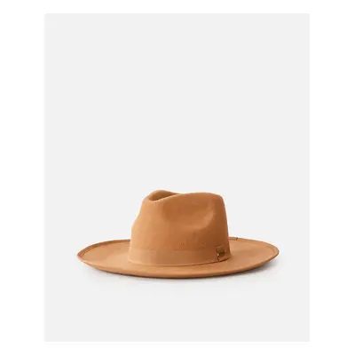 Klobouk Rip Curl VALLEY WIDE BRIM WOOL FELT Light Brown