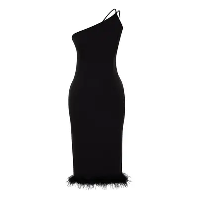 Trendyol Black, Fitted, Woven Elegant Evening Dress