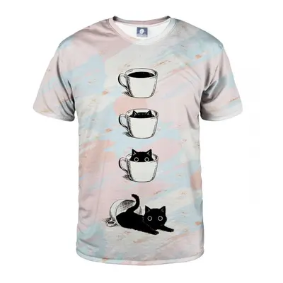 Aloha From Deer Unisex's Black Catfee T-Shirt TSH AFD658