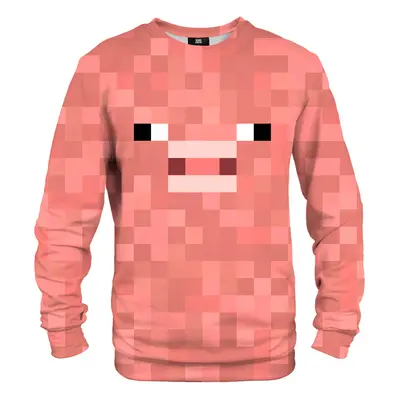 Mr. GUGU & Miss GO Unisex's Pixel Pig Sweater S-Pc2355