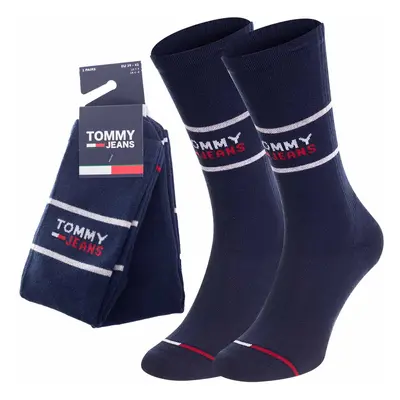 Tommy Hilfiger Jeans Unisex's 2Pack Socks Navy Blue