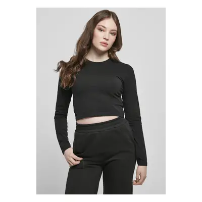 Dámský organický Cropped Longsleeve černý