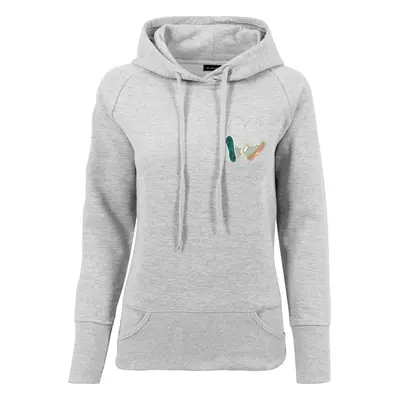 Damen Ladies Kicks Love EMB Hoody šedá