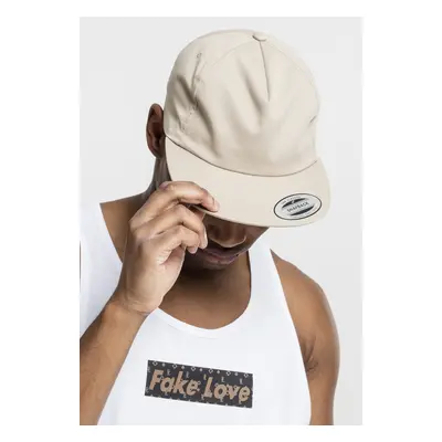 Nestrukturovaný 5panelový Snapback khaki