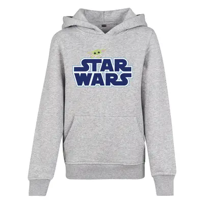 Dětské Star Wars Blue Logo Hoody Heather Grey