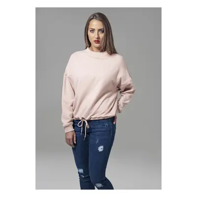 Ladies Oversized Crew světle růže