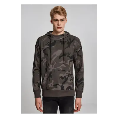 Camo vysokým krkem Hoody tmavé maskování