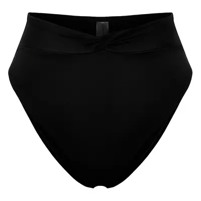 Trendyol Black Knotted High Waist Regular Bikini Bottom