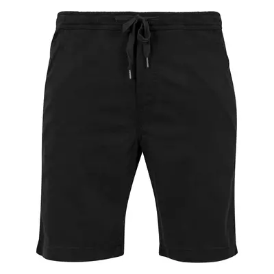 Stretch Twill Joggshorts černé