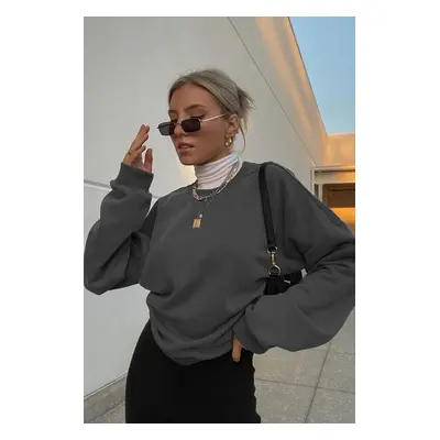 Madmext Smoked Crewneck Basic Sweatshirt