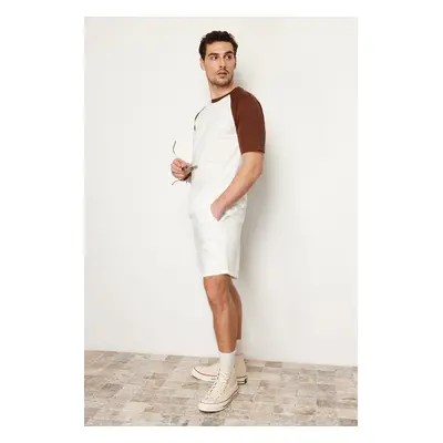 Trendyol Dark Brown Regular Fit Short Sleeve T-Shirt