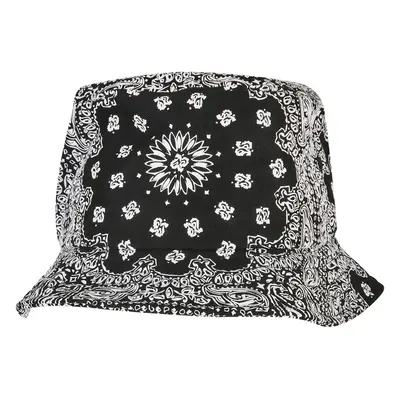 Bandana Print Bucket Hat černý