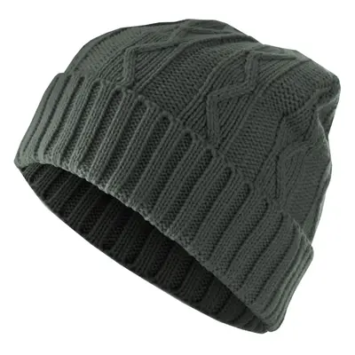 Čepice Beanie Cable Flap - zelená